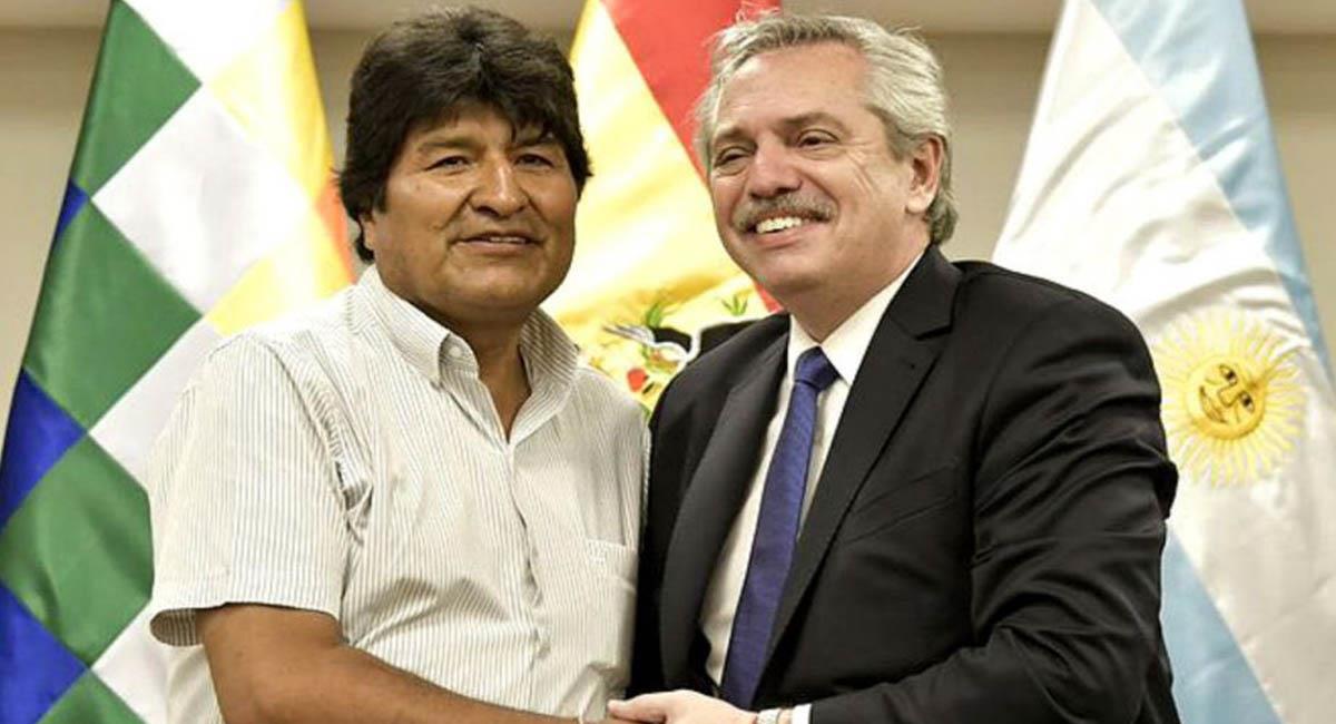 Morales había expuesto que el apoyo de Fernández era un gesto de inclusión para toda Sudamérica. Foto: Twitter @LaCosmoRevista