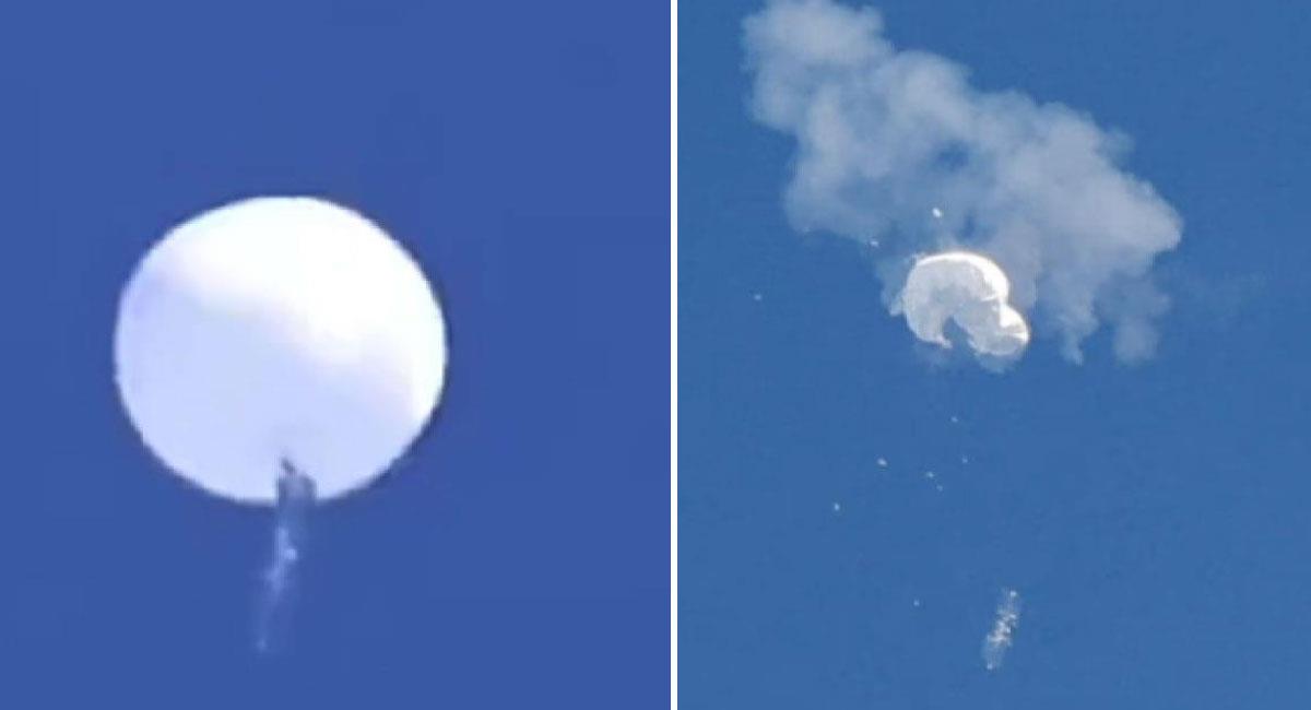 Estados Unidos derribó un objeto volador desconocido que sobrevolaba Alaska y Canadá. Foto: Twitter