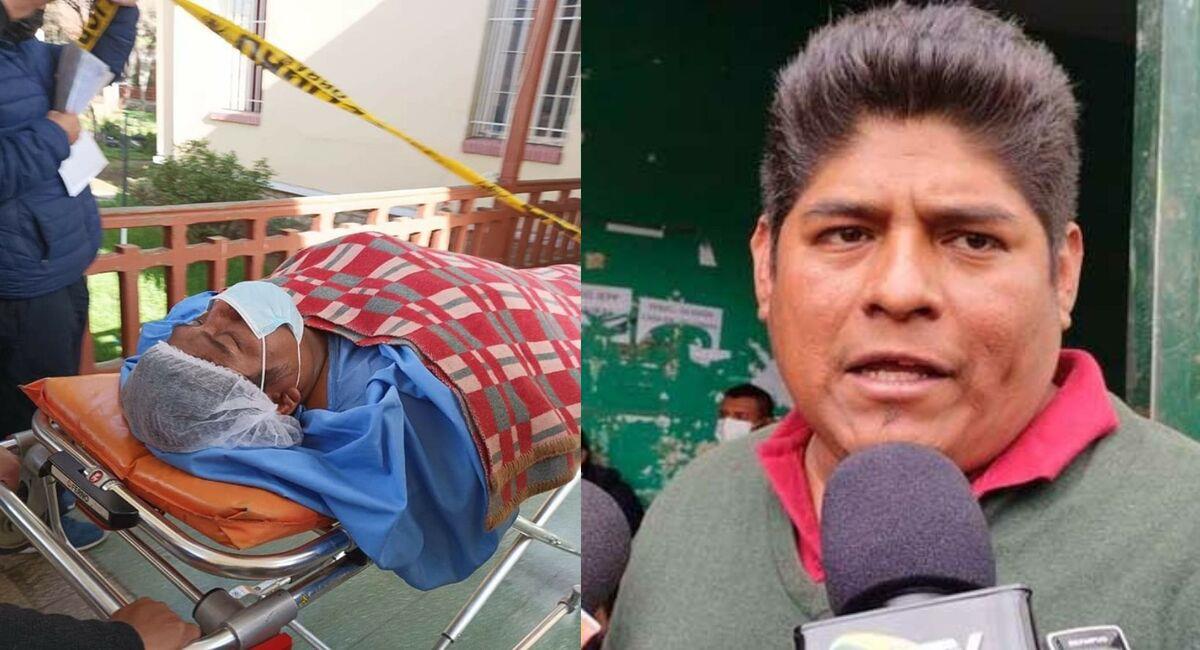 El dirigente fue llevado al Hospital de Clínicas en la ciudad de La Paz. Foto: Facebook Ricardo Irusta
