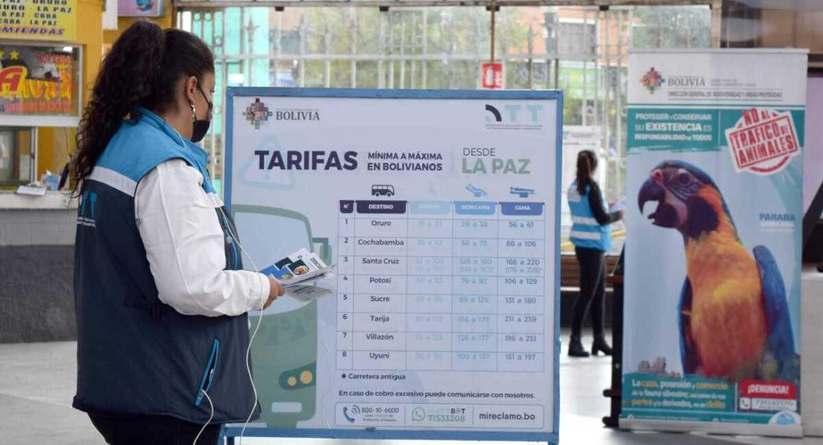 Además a través del ChATTbot puedes realizar denuncias sobre cobros excesivos por pasajes de bus. Foto: Facebook ATT Bolivia