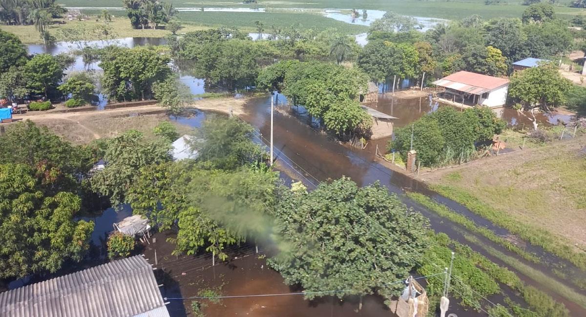 Gobernación cruceña deja en desatención a 10 municipios damnificados por las lluvias. Foto: Twitter @LuchoXBolivia