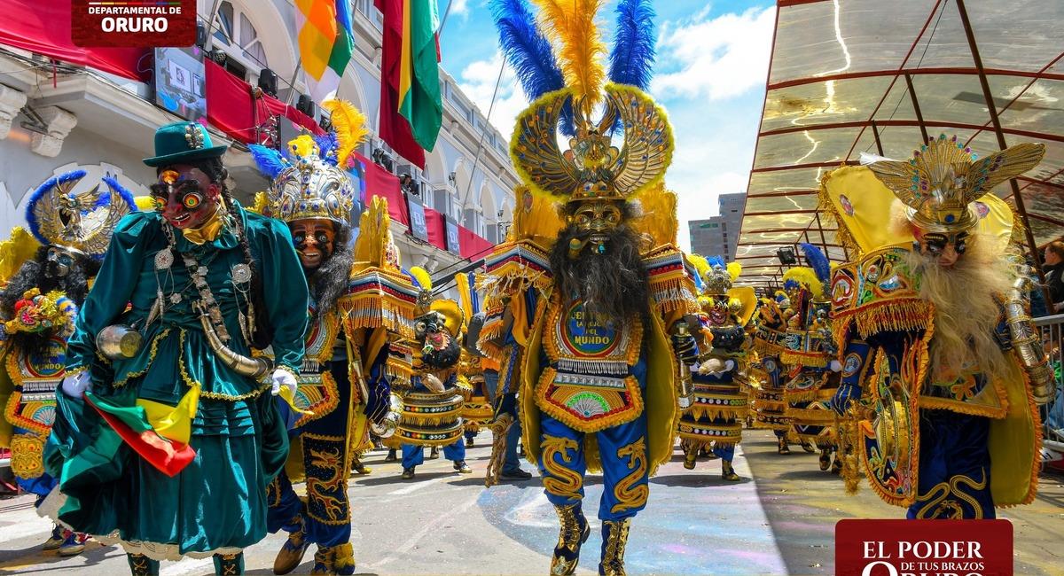La ciudad de Oruro recibió a cientos de miles de turistas de Bolivia y el extranjero. Foto: Facebook Gobierno Autónomo Departamental de Oruro