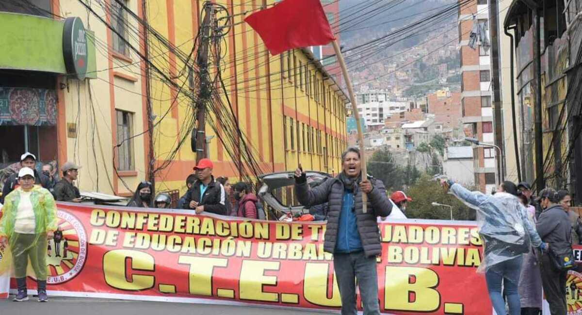 Los maestros llevarán a cabo bloqueos de carreteras, movilizaciones y bloqueo de las mil esquinas. Foto: Facebook Magisterio de Bolivia