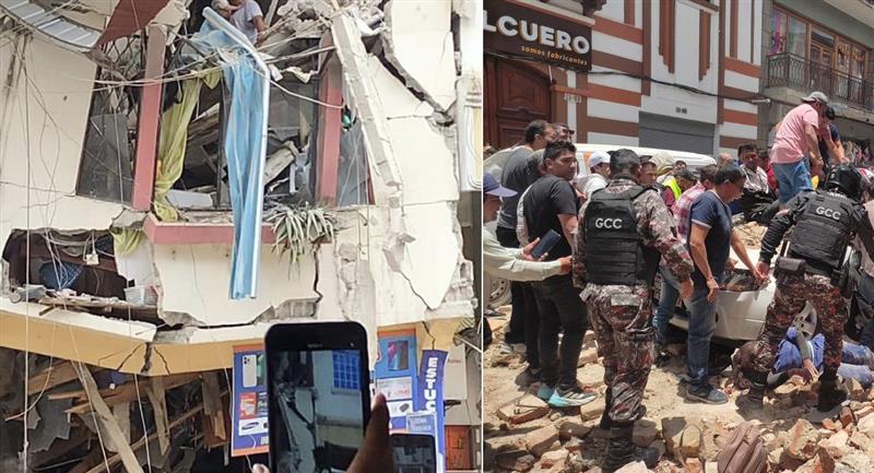 Al menos 14 fallecidos tras sismo de magnitud 6,5 en Ecuador