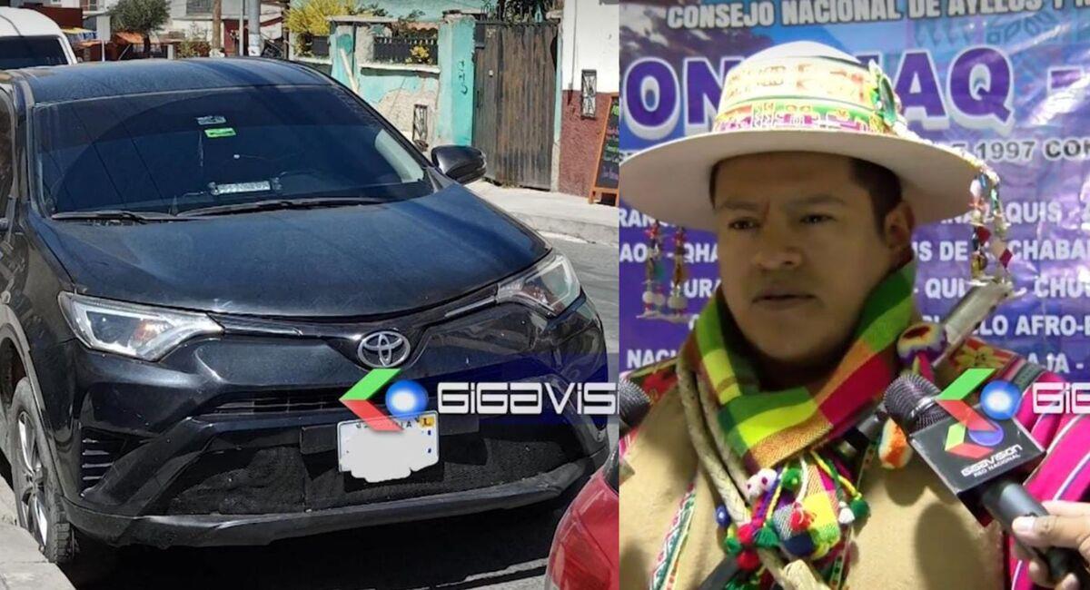 El dirigente de la Conamaq señaló que se solicitó un informe sobre el vehículo. Foto: Gigavisión
