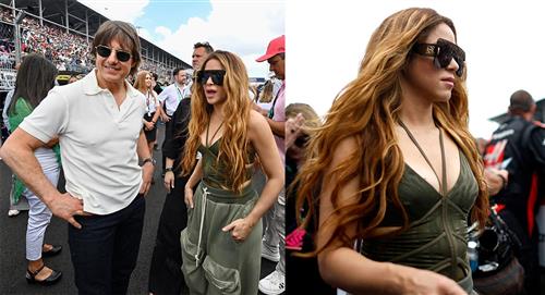 Shakira fue vista acompañada por Tom Cruise en evento de Fórmula Uno 