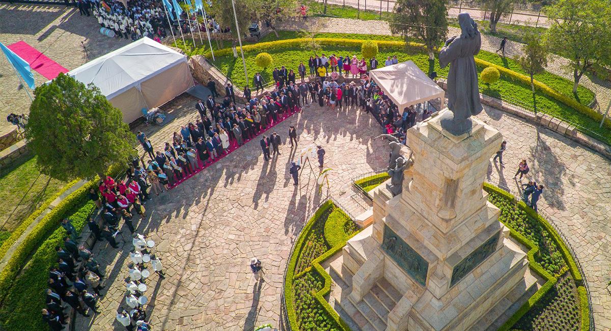 Ahora podrán visitar el monumento a las Heroínas de la Coronilla. Foto: Twitter Captura @gam_cochabamba