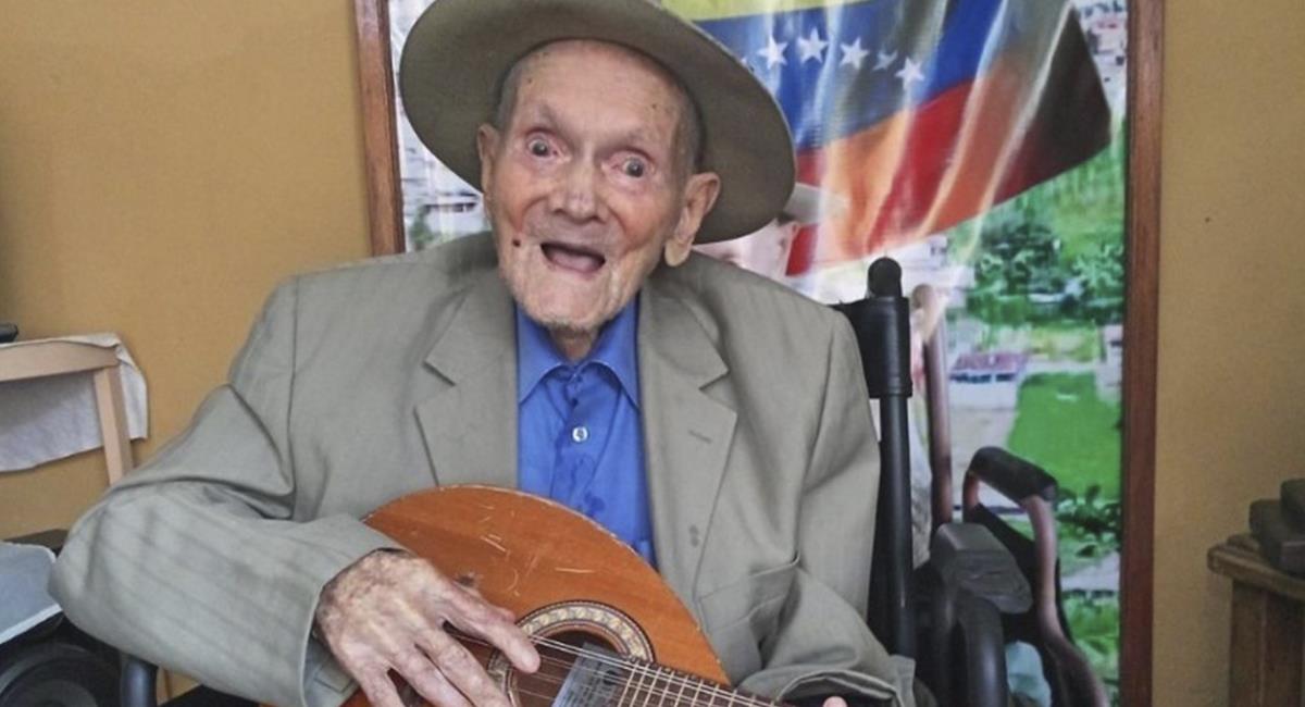 El venezolano Juan Vicente Pérez Mora, es el hombre más viejo del mundo según el Récord Guinness. Foto: Twitter Captura @HecVallejo