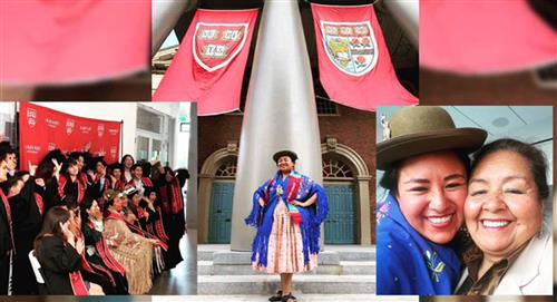 Sharoll Fernández, la boliviana que logró graduarse en Harvard vestida de 'cholita'