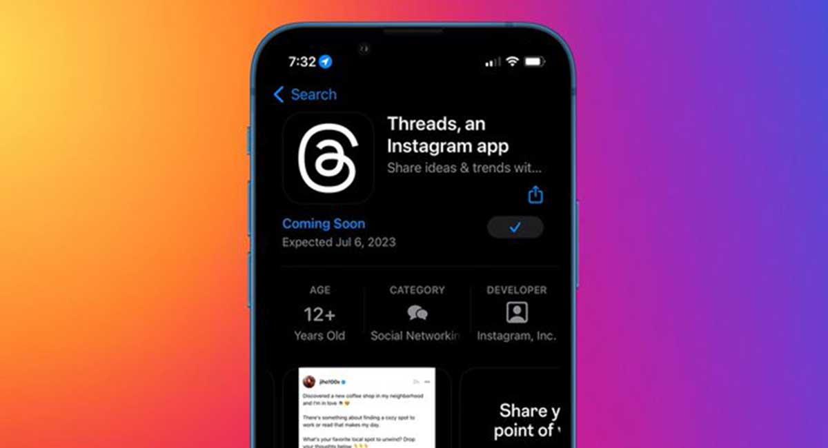 La aplicación de Meta permitirá unir las cuentas de Instagram y Threads, sin necesidad de abrir una nueva. Foto: Twitter Captura @Instagram