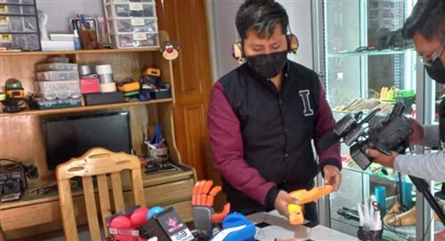 Israel Ramos, el joven alteño que ganó un concurso con su invento de "brazo biónico"
