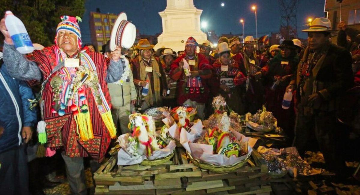 Los rituales de agradecimiento a la Pachamama comienzan desde el 1 de agosto. Foto: Twitter @girolatino
