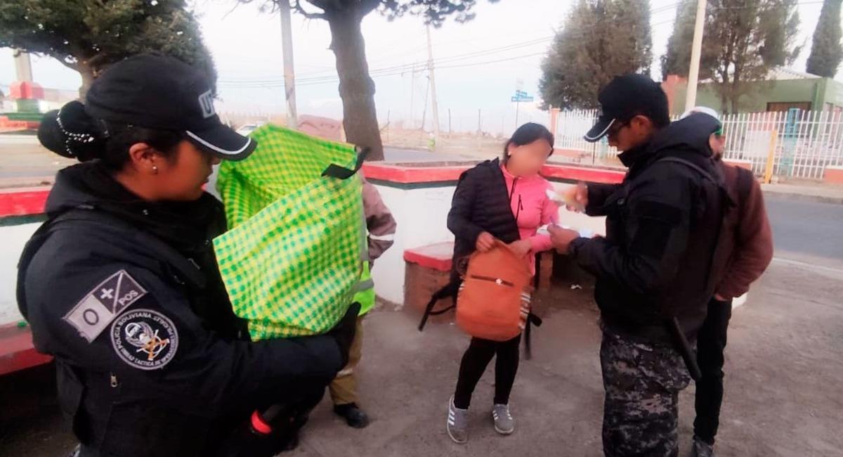 Ahora la Defensoría de la Niñez de la ciudad de El Alto se deberá hacer cargo de este caso. Foto: Facebook Policía Boliviana