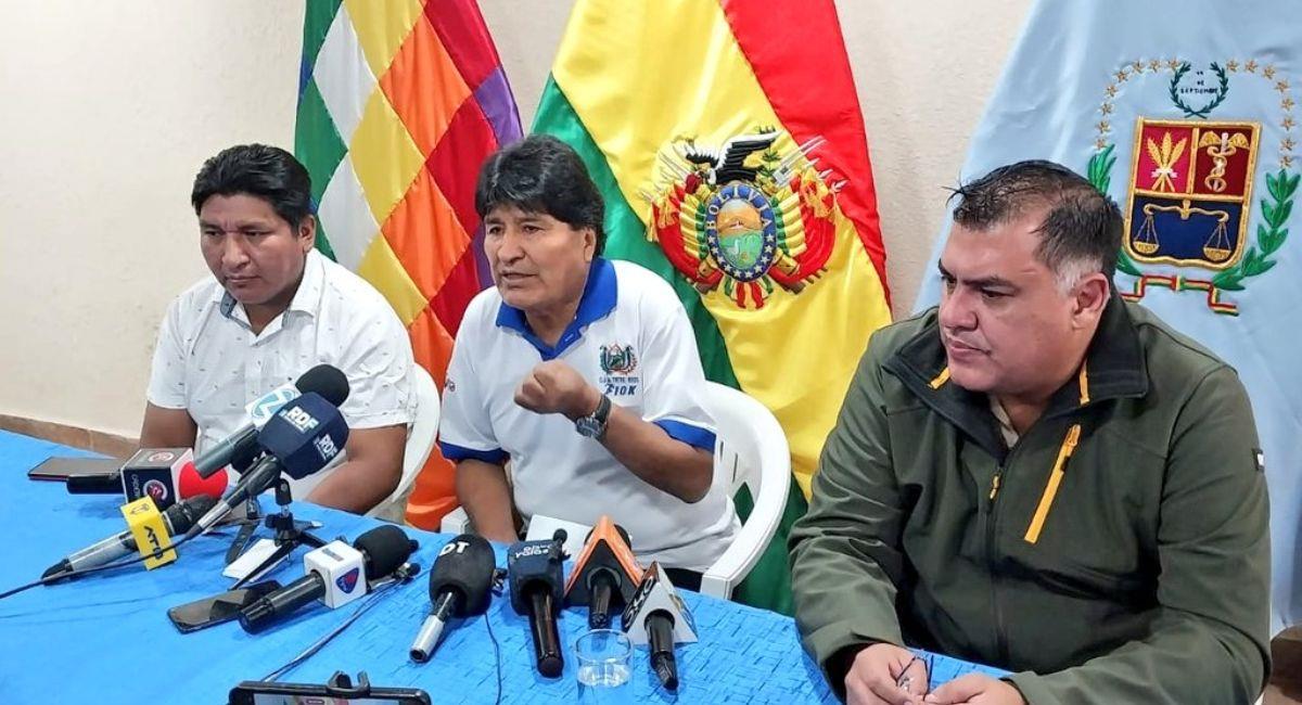 Evo Morales en la inauguración del torneo 2023 sub-17. Foto: Twitter @evoespueblo