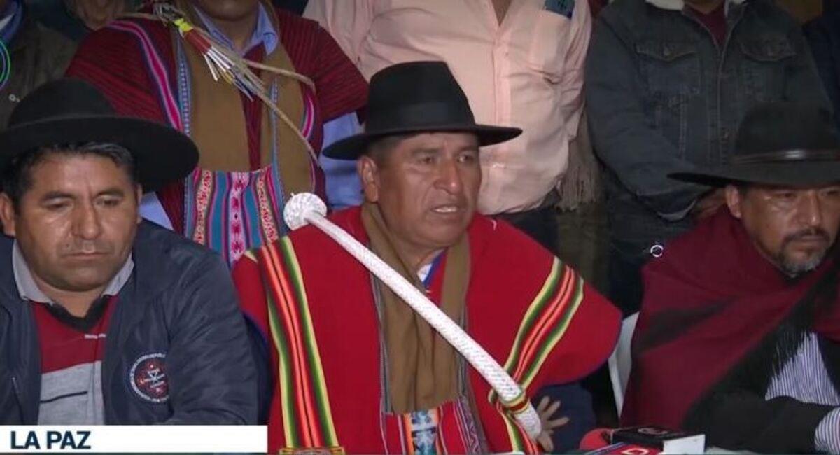 Los sectores campesinos han expresado su molestia por el congreso convocado por Evo Morales. Foto: Captura Bolivia Tv