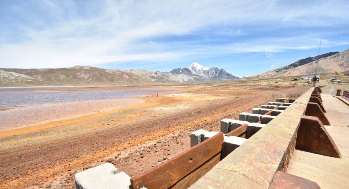 En su visita Arias también evidenció que la represa de Milluni ya no bombea agua hace algún tiempo. Foto: Facebook AMUN