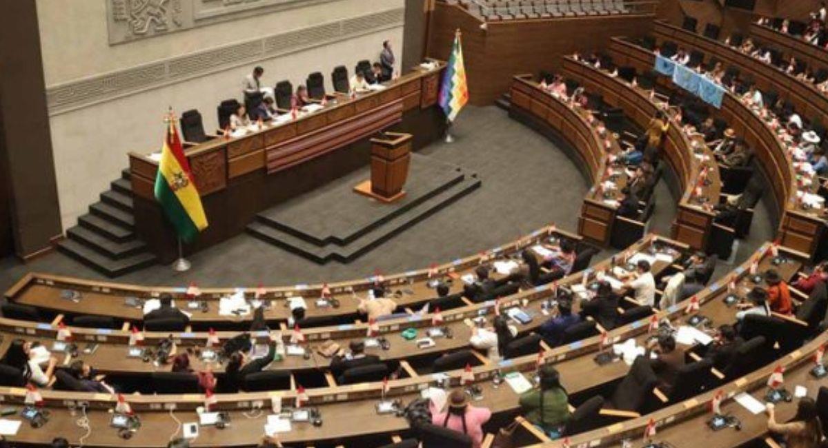 La Asamblea Legislativa volvió a rechazar el PGE2023 y sus modificaciones. Foto: Twitter @Canal_BoliviaTV