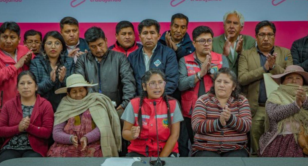 La alcaldesa de El Alto reaccionó al proceso revocatorio en su contra y esto fue lo que dijo. Foto: Twitter @EvaCopaBo