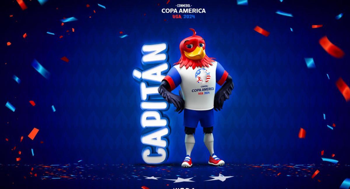 La mascota de la edición número 48 de la Copa América es un águila que fue llamada Capitán. Foto: Conmebol