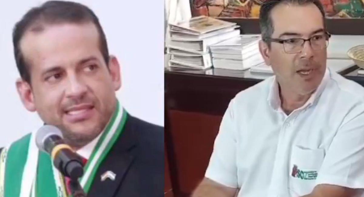 El gobernador de Santa Cruz, Luis Fernando Camacho, tildó de "traidor" a su vicegobernador. Foto: Twitter Captura video RRSS.