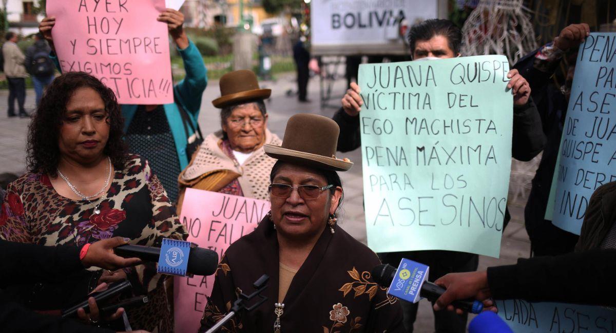 Juana Quispe denunció ser víctima de acoso por parte del entonces  alcalde Félix Huanca. Foto: EFE