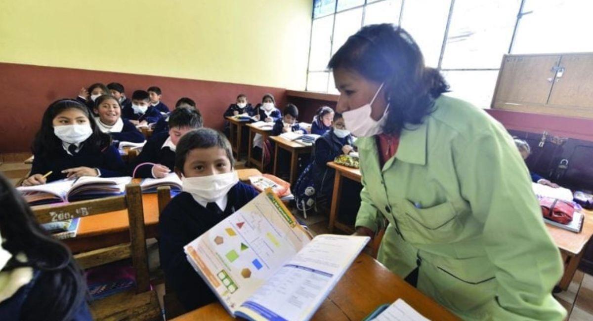 El Ministerio de Educación emitió un Protocolo de Bioseguridad para el Retorno Seguro a Clases. Foto: ABI