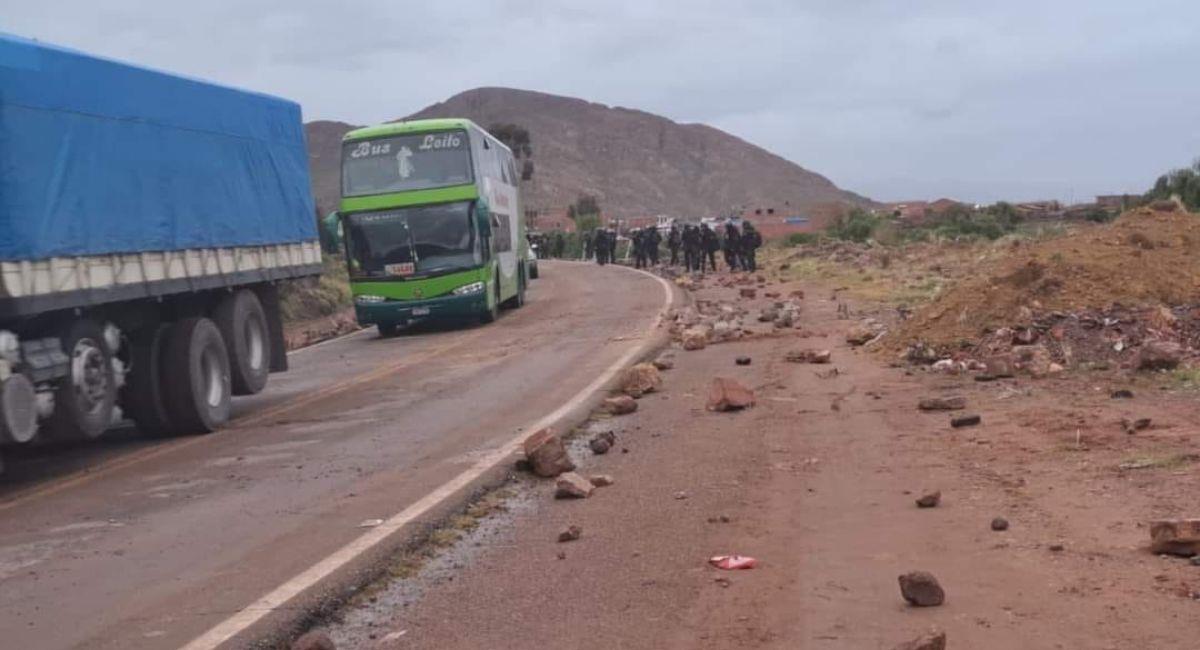 Los mineros cooperativistas determinaron apoyar al presidente del Estado Plurinacional, Luis Arce Catacora. Foto: Facebook Policía Boliviana