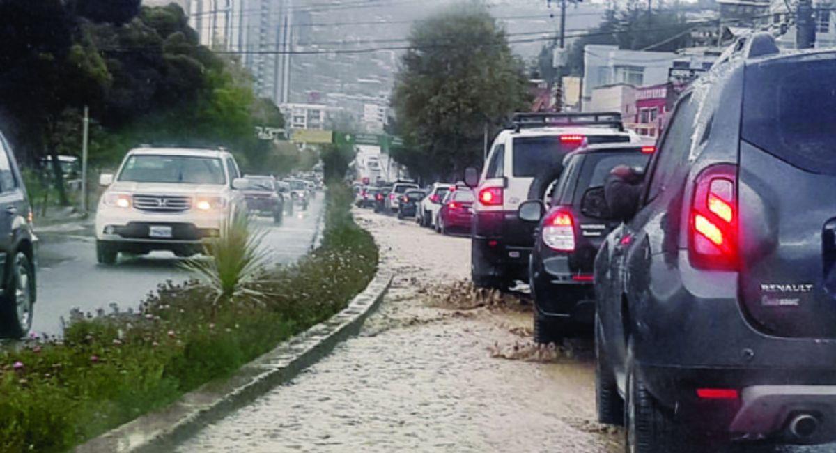 En la ciudad de La Paz, se registran más lluvias en comparación con el año 2023. Foto: ABI