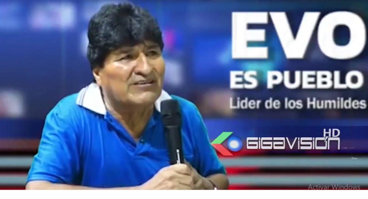 El expresidente Evo Morales denunció que la crisis de carburantes en el país se debe a la "quiebra" de la YPFB. Foto: Twitter Captura video @Gigavisión