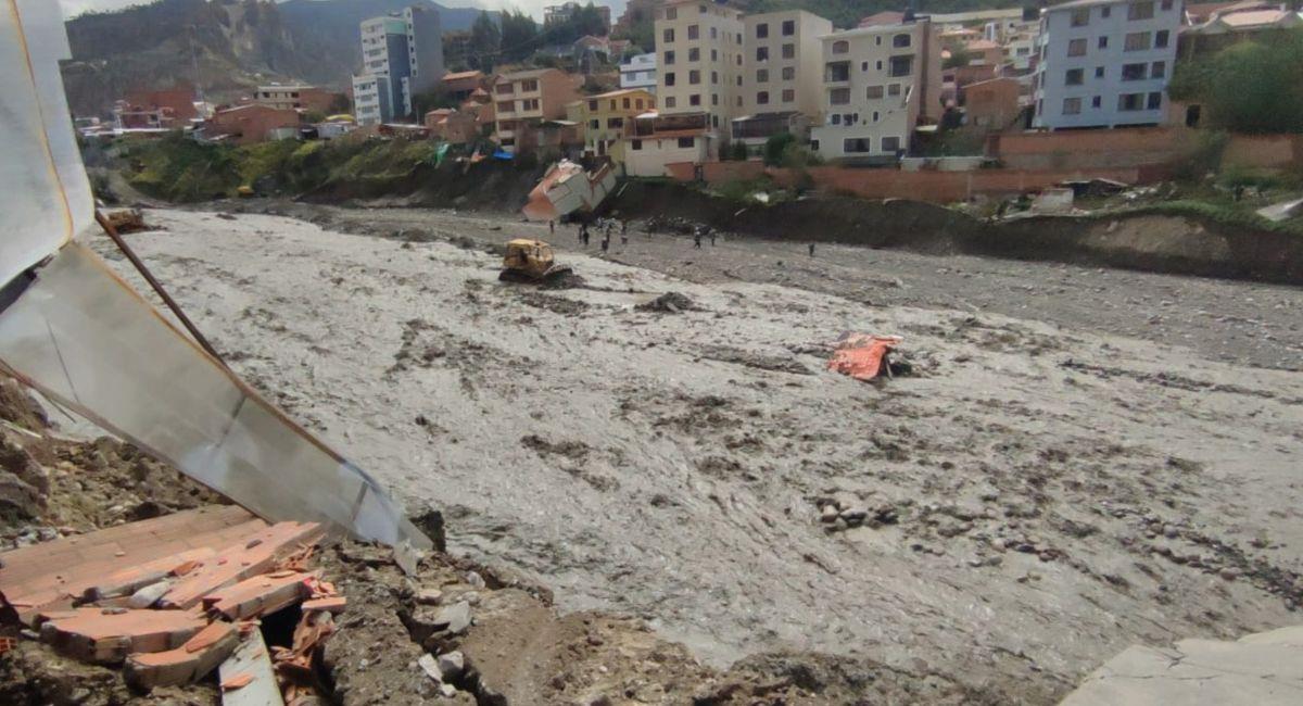 Las constantes lluvias y los desbordes de ríos han provocado que se registren emergencias en La Paz. Foto: Facebook Epsas