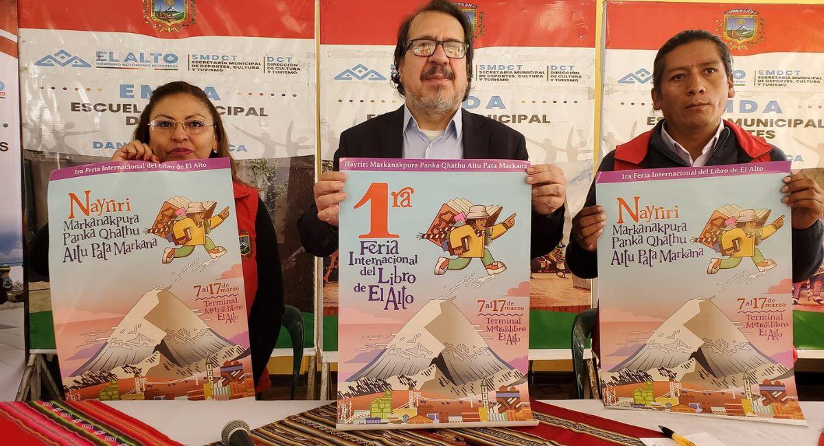Esta será la primera vez que en El Alto se lleve a cabo una feria de carácter internacional. Foto: Facebook 1ra Feria Internacional del Libro de El Alto