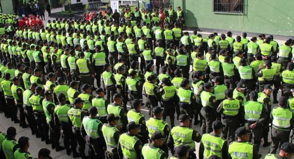 Los efectivos de la Policía fueron capacitados para llevar adelante el censo en sus centros de acuartelamiento. Foto: ABI