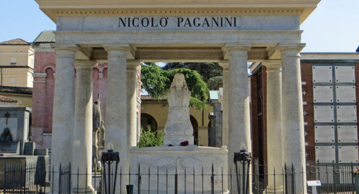 La tumba de Nicoló Paganini está ubicada en Parma, Italia. Foto: Twitter @Somos_Pueblo_