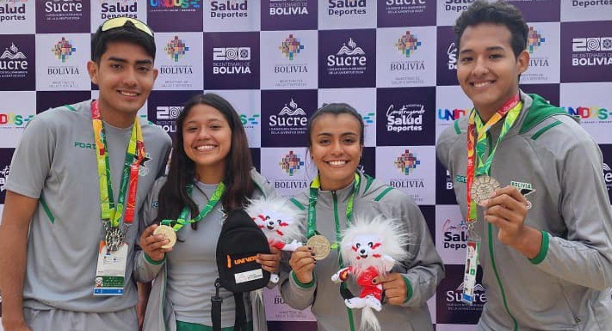 Los deportistas bolivianos destacan el esfuerzo en las competencias. Foto: Facebook Min de Salud