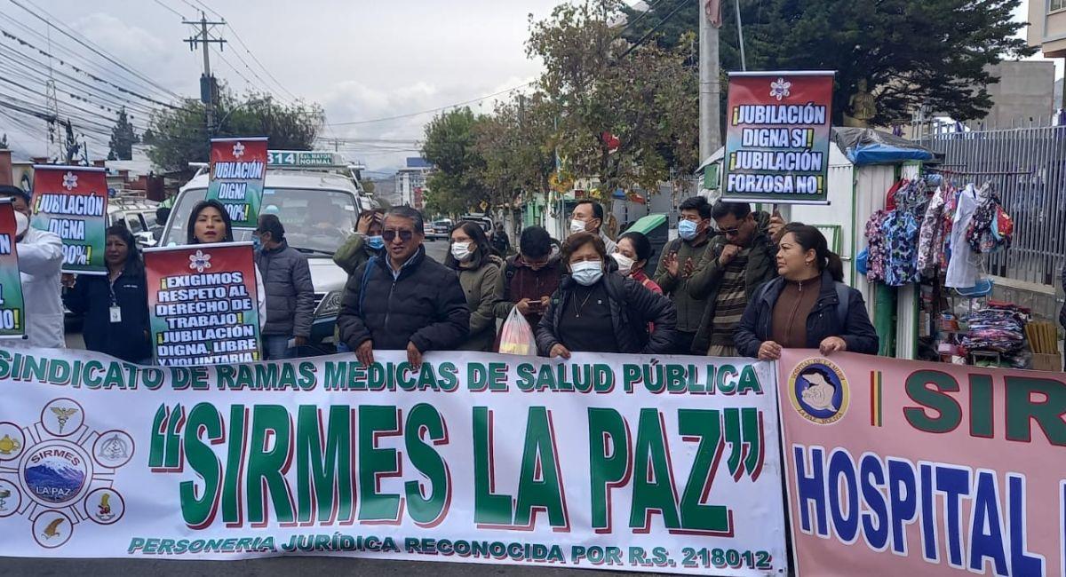 Mientras el conflicto continúa, los nosocomios permanecen cerrados. Foto: Facebook Sirmes La Paz