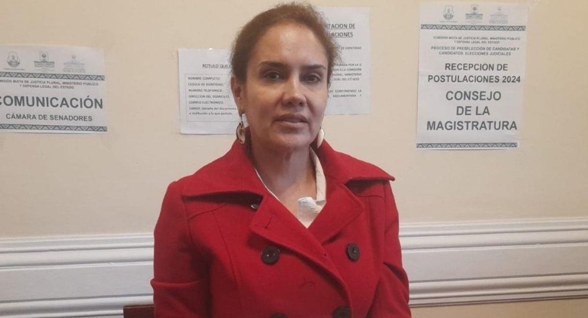 Margarita Medrano presentó una acción tras ser inhabilitada "cumpliendo con los requisitos". Foto: Twitter vía @Senado