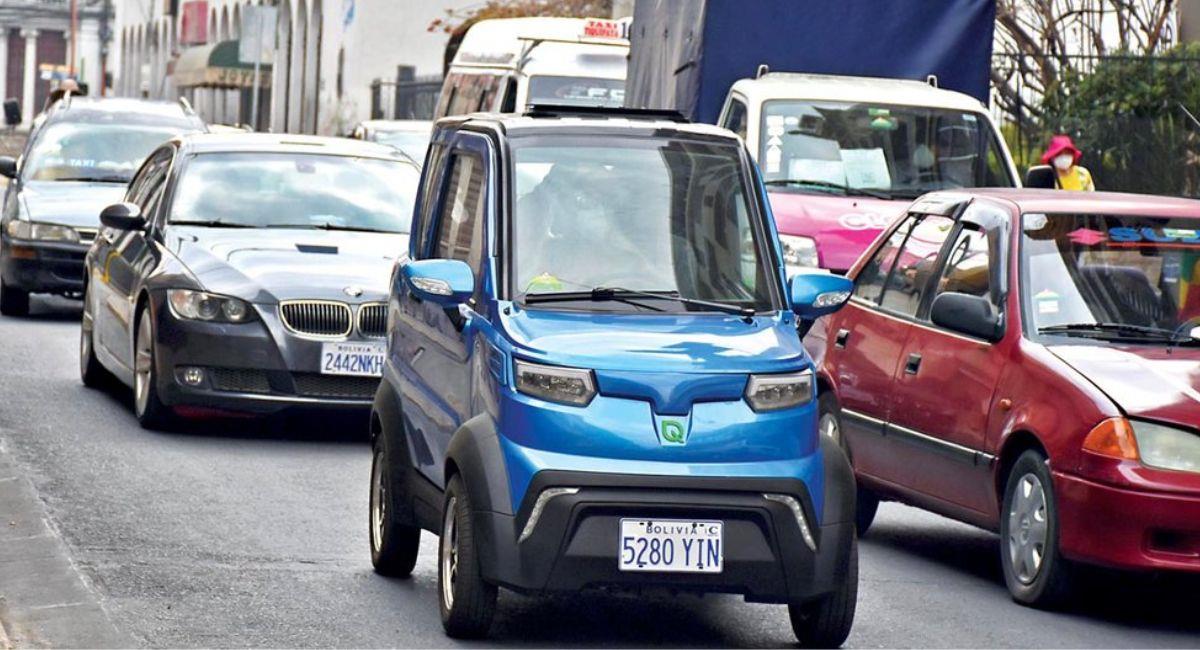 El Gobierno Autónomo Municipal de La Paz tienen 104 vehículos registrados como eléctricos. Foto: ABI