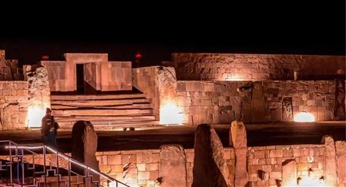 Organizan un recorrido nocturno gratuito por Tiwanaku